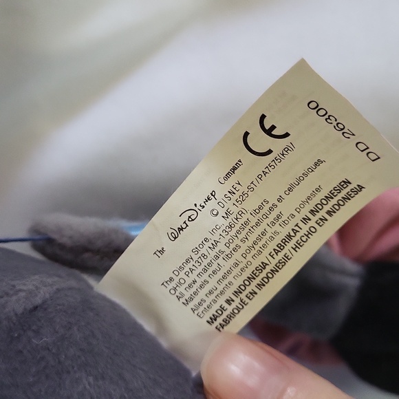 Disney Store Eeyore Plush Holding photo frame Detachable Tail 11" - Picture 12 of 16